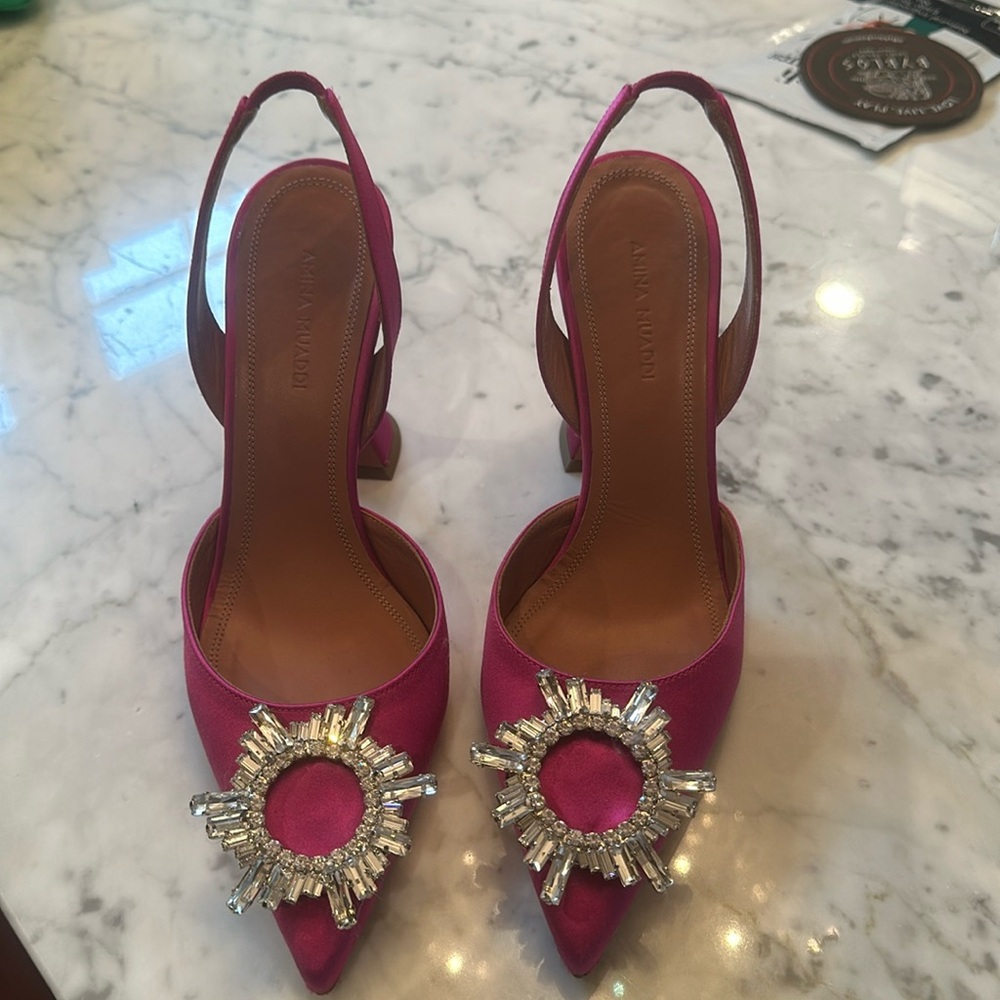 Amina muaddi begum heel pink